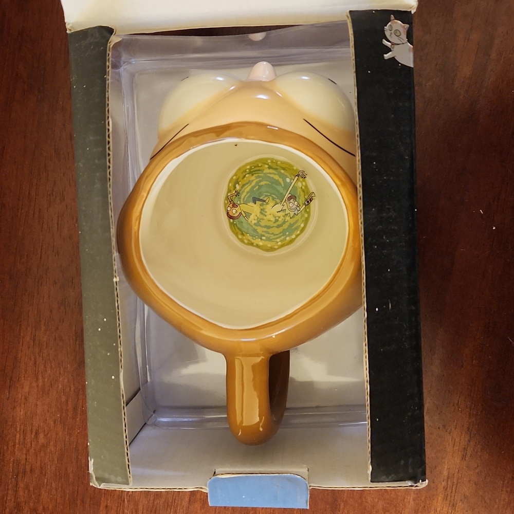 Rick and Morty 3D Morty-face sculpted ceramic mug In Box - Picture 8 of 11